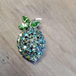 Vintage Warner Lime Brooch